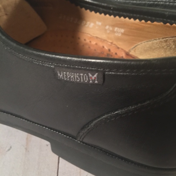 Mephisto black leather penny loafers casual shoes main image 6